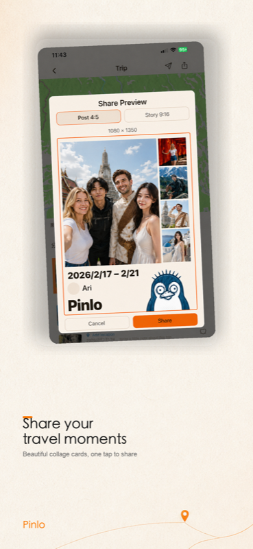 Pinlo share card